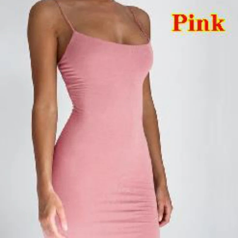 NightGleam™ Spaghetti Mini Dress