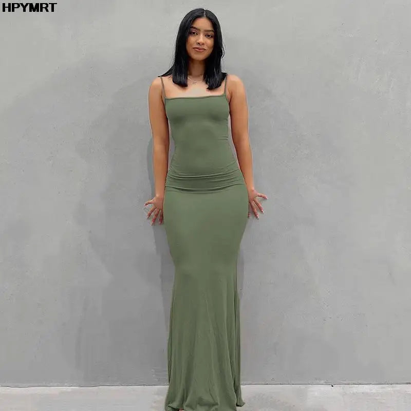 SilkAura™ Backless Maxi Dress