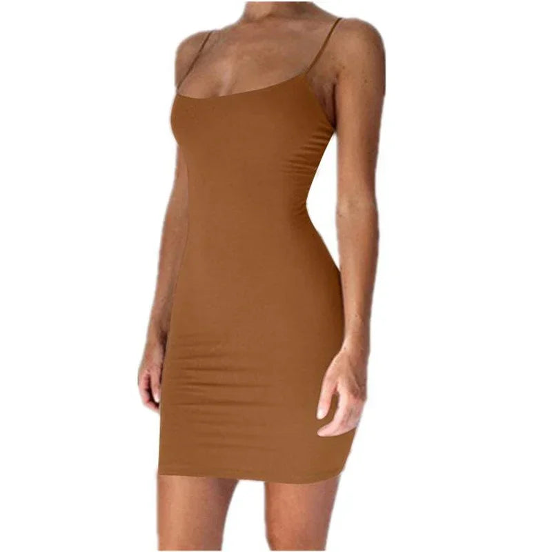 NightGleam™ Spaghetti Mini Dress