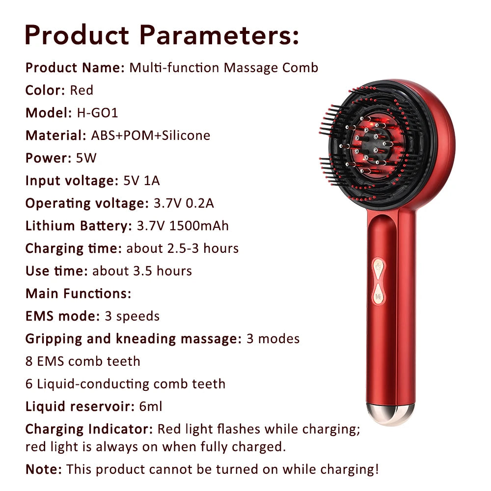 LumiScalp™ Pro – Red Light Scalp Massager for Hair Growth & Loss