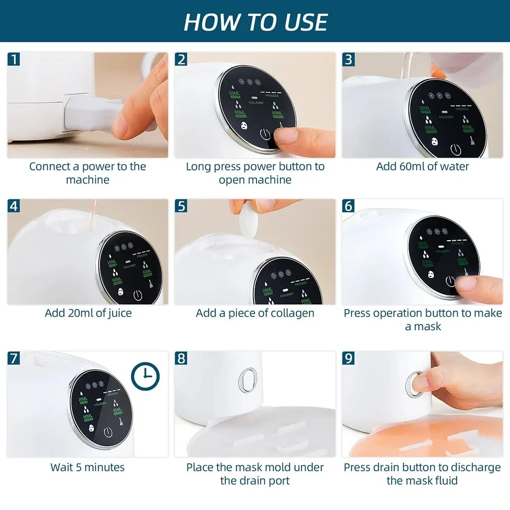 “GlowMask Pro – DIY Fruit & Veg Face Mask Maker for Home Spa & Skin Care”